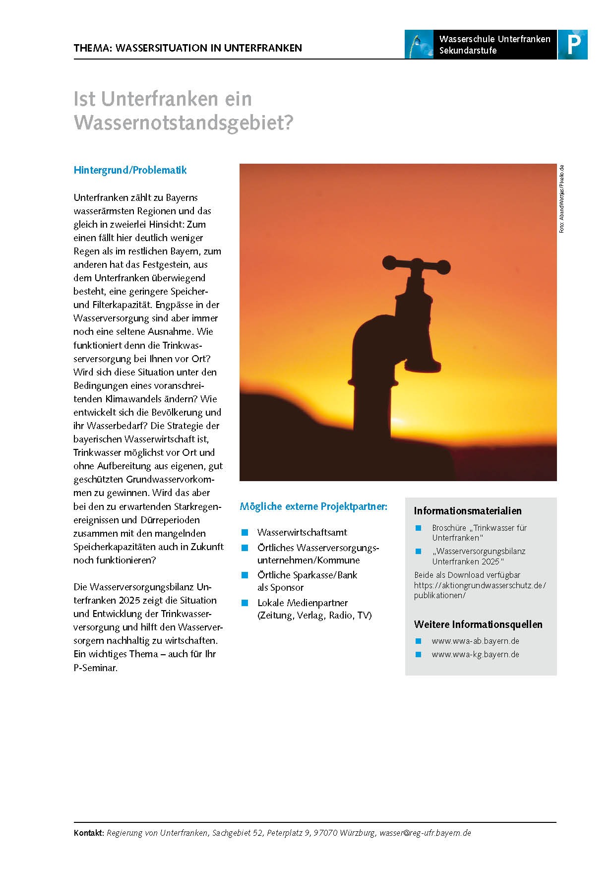 WS Sekundarstufe PSeminar Wassernotstand